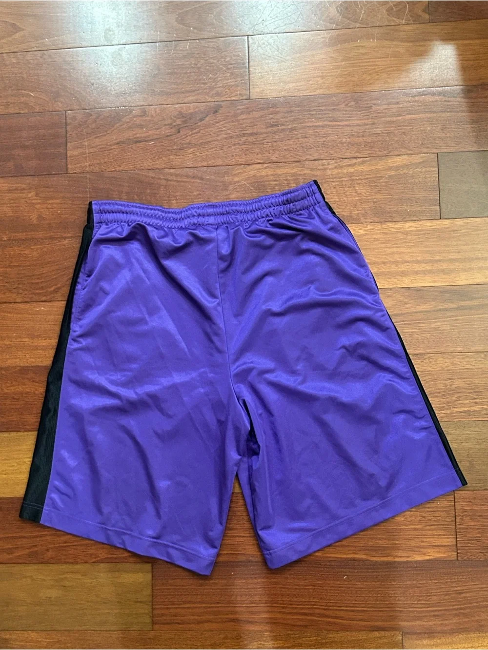 Jordan Men’s Purple Athletic Shorts with White & Black Panels